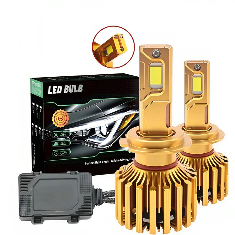 RockeyBright 300W 400000LM H7 H4 H11 9005 HB3 9006 HB4 LED Headlight Bulbs Canbus Error Fr