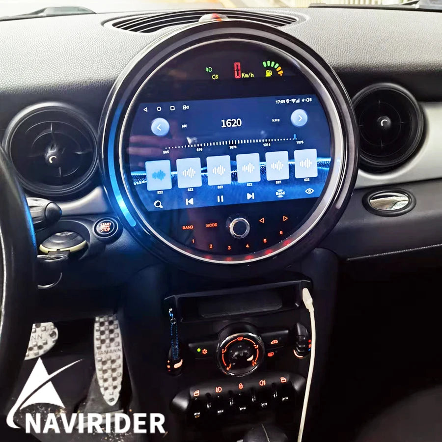 9" Android Screen For BMW Mini One Cooper R55 R56 Peaceman Clubman 2007-2010 Car Radio Nav