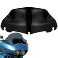 Motorcycle Black 9‑Inch Wave Windshield Windscreen For Harley Touring Street Glide Electra Glide - Automotive LED Light