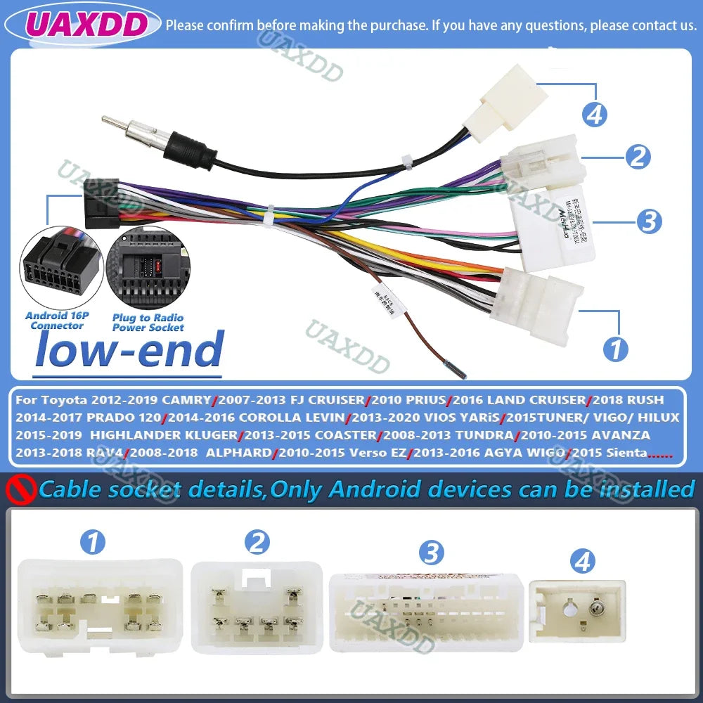 For Toyota camry prius land cruiser rush prado corolla levin vios yaris tuner vigo hilux h