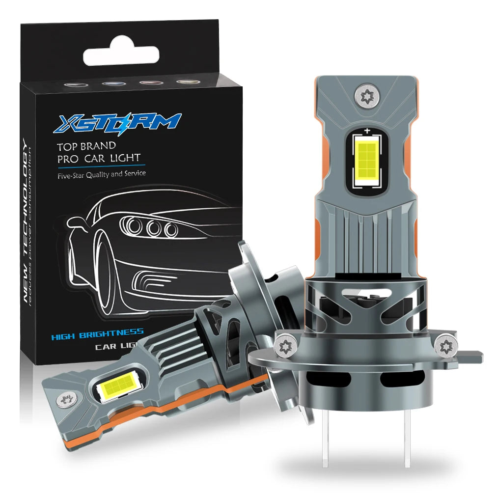 XSTORM 30000LM 200W H7 LED Headlight H11 H1 H3 Light Bulbs for Car H4 LED Canbus With Fan Turbo Lights 6500K Headlamp 12V-24V