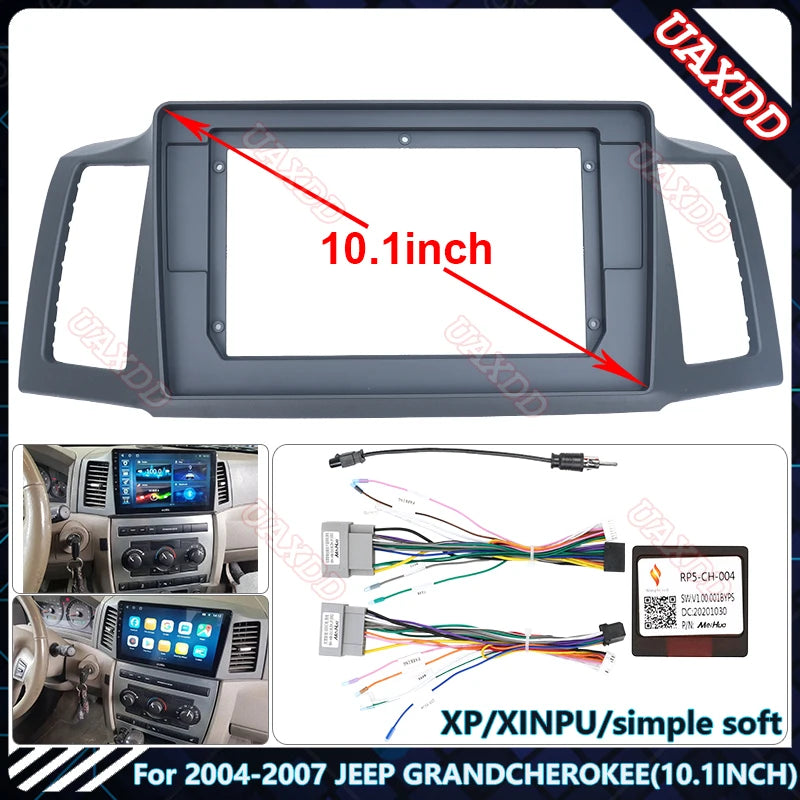 For 2004-2007 JEEP GRANDCHEROKEE 10.1INCH Car dvd radio Android Host speaker decoder MP3 M