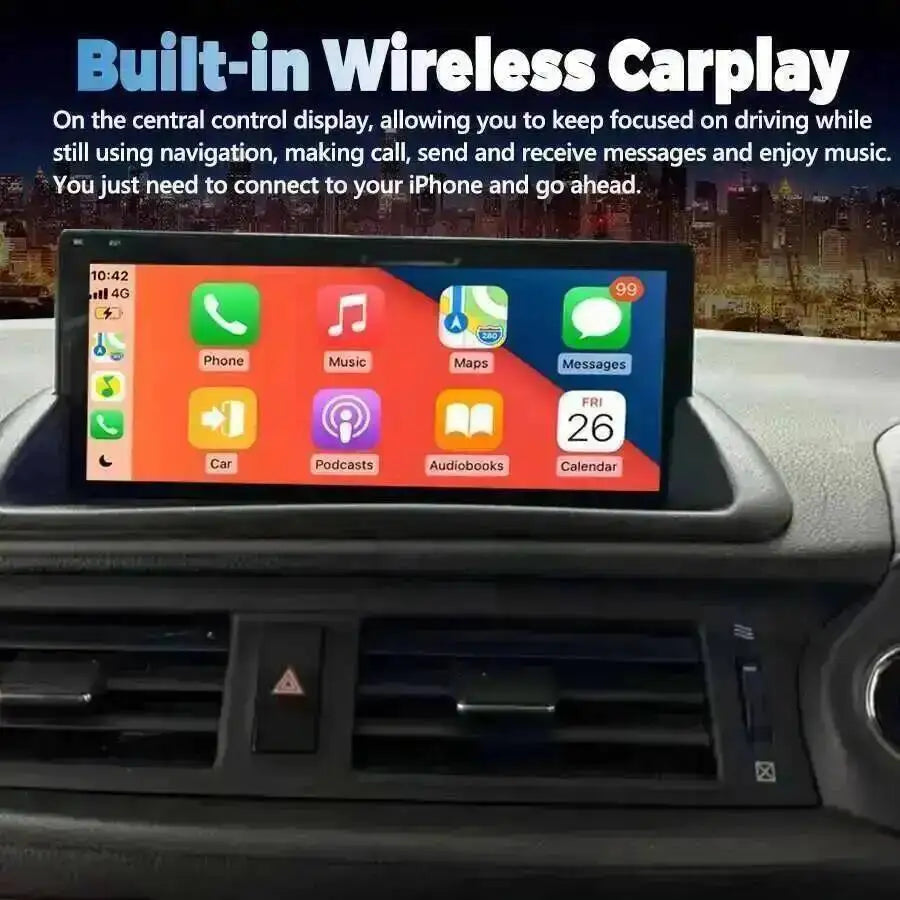 For Lexus CT CT200 2011-2019 Car Radio Android Touch Screen Navigation Video Player Auto S