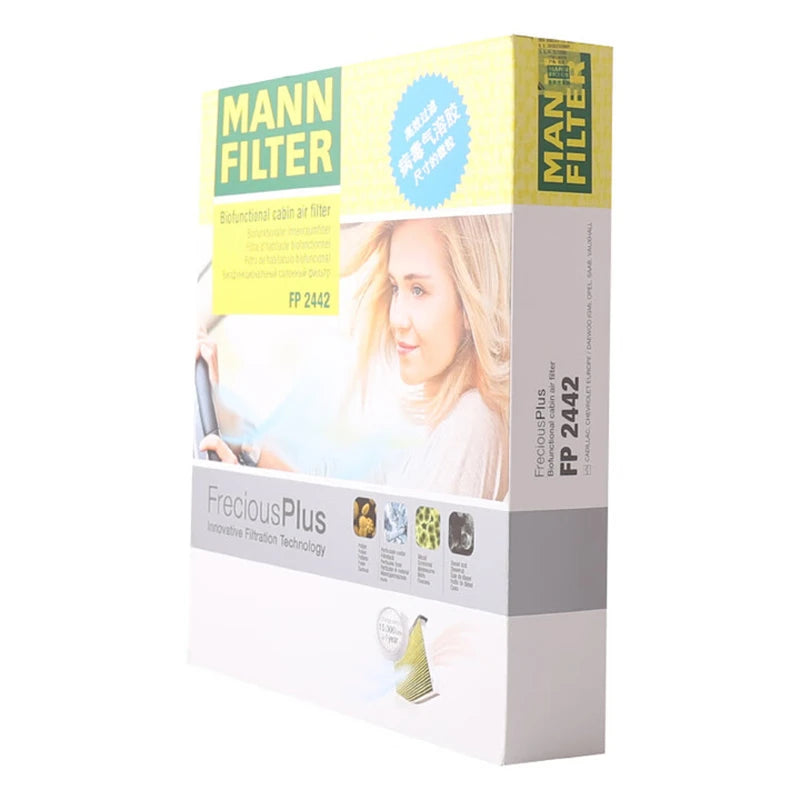 MANN FILTER FP2442 Cabin Filter For CHEVROLET DAEWOO CADILLAC BUICK OPEL SAAB 1808246 1030