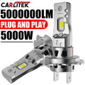 5000W High Power H7 H4 LED Bulb Turbo Headlight 6000K 5000000LM 12V 24V CSP Powerful Best