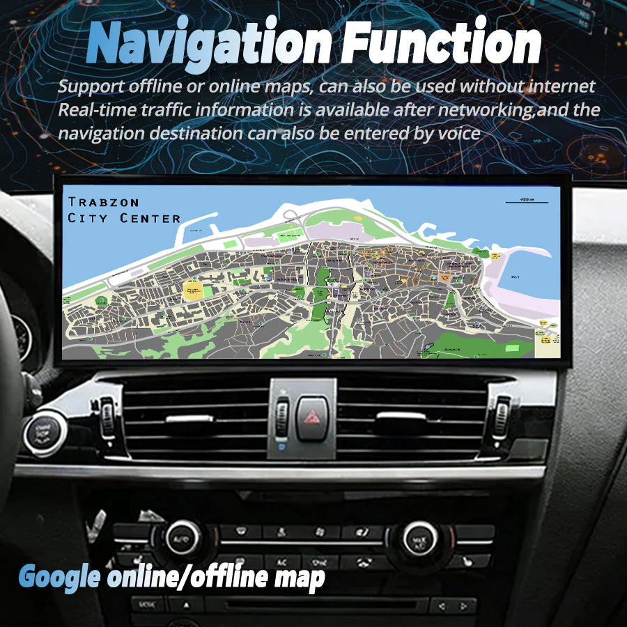 15.8inch Wireless Carplay For BMW X3 F25 G01 X4 F26 G02 2016-2018 Android Auto GPS Navigat