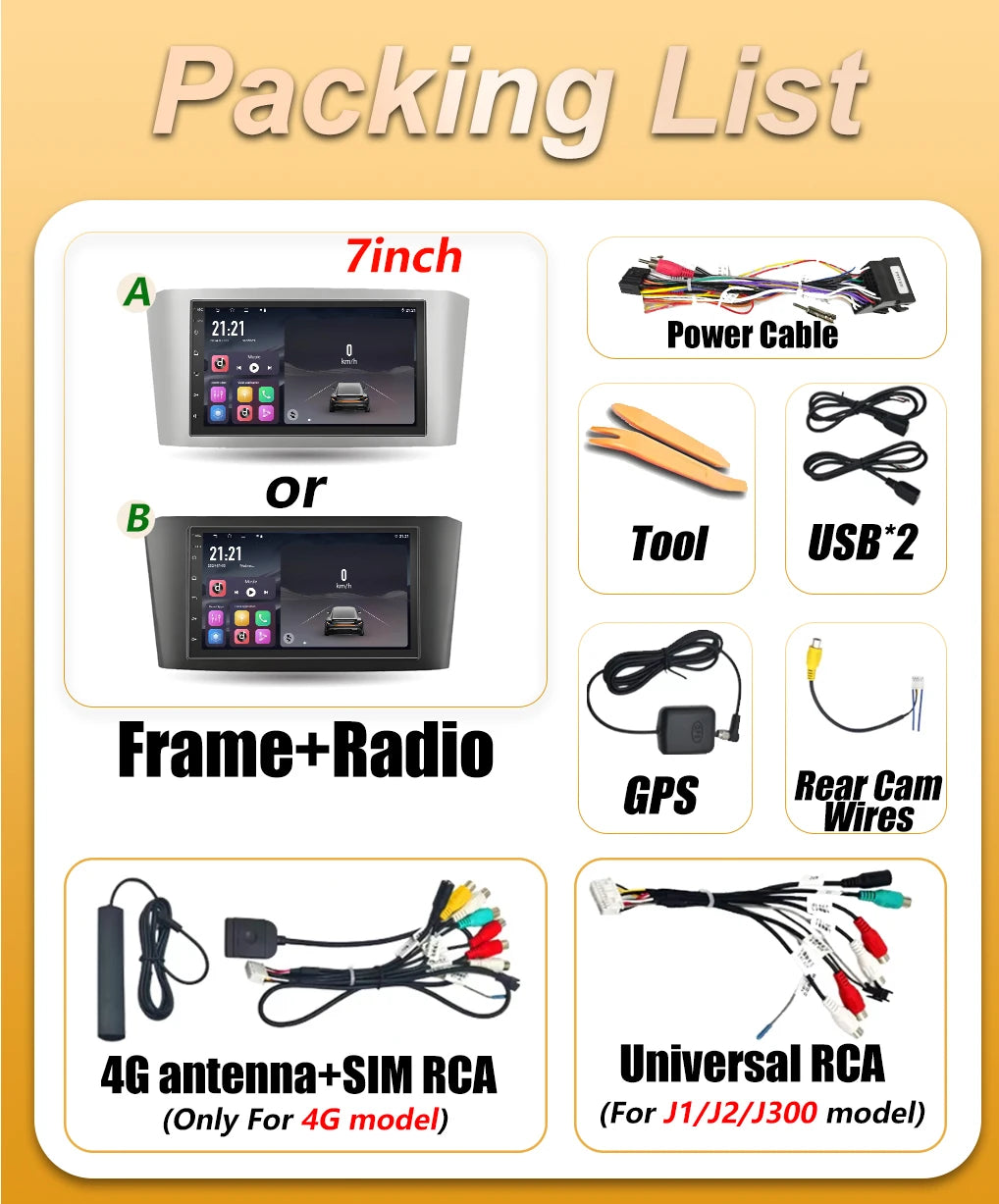 Android Auto Car Radio For Toyota Avensis T25 T250 2002 2003 2004 2005 2006 2007 2008 Carp | AUTOKITSHOP