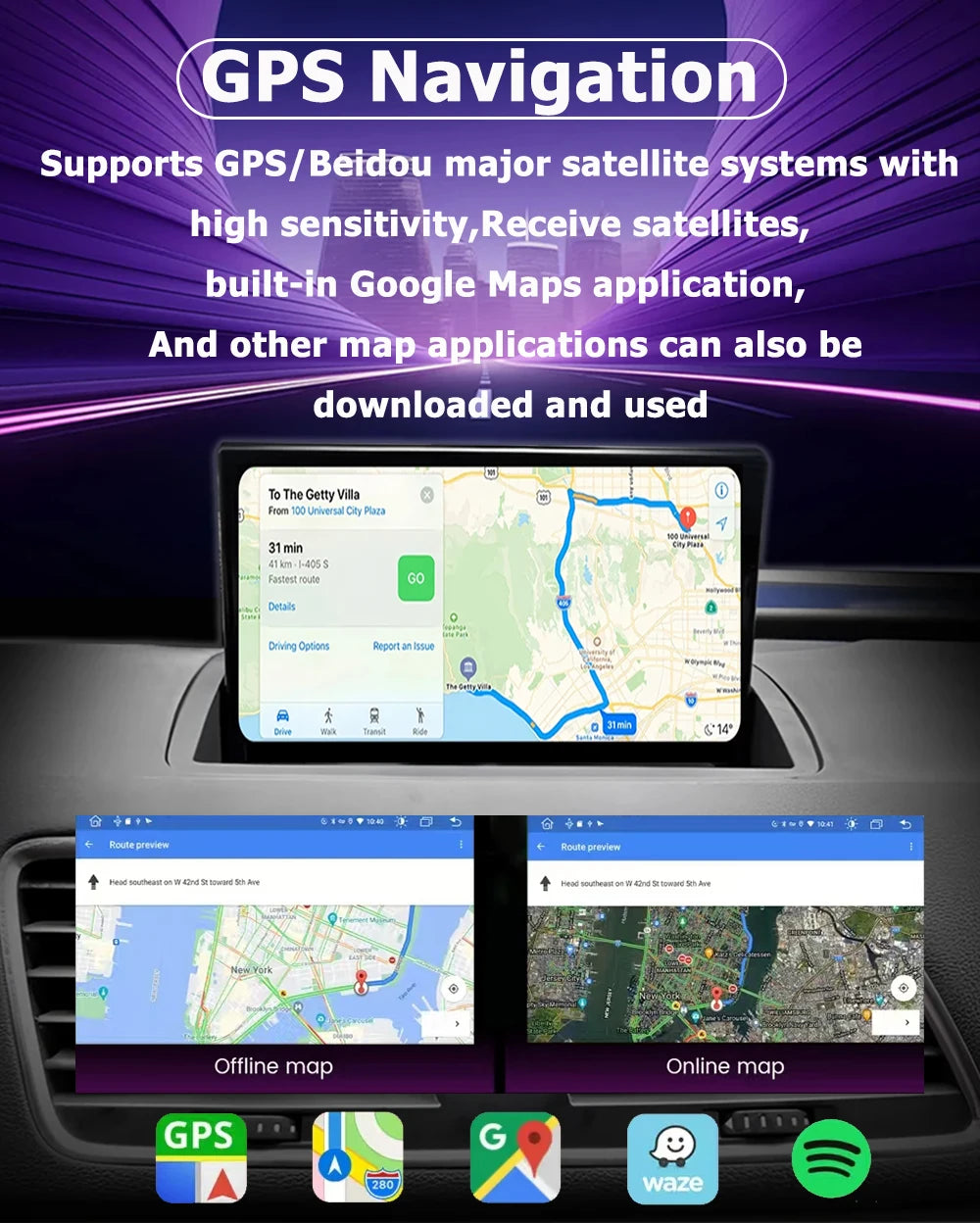 RHD For Audi Q5 2009-2017 Touch Screen Carplay Car Multimedia Android 16 Player WIFI Music