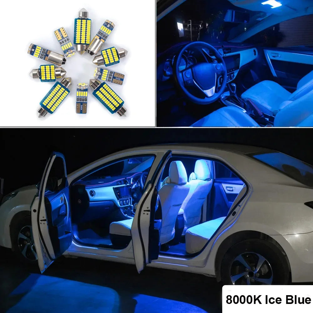 17-Piece LED Interior Light Kit for Mitsubishi Pajero Montero Sport MK3 2016- 2020 - Canbus Dome Map Door Trunk Bulbs...