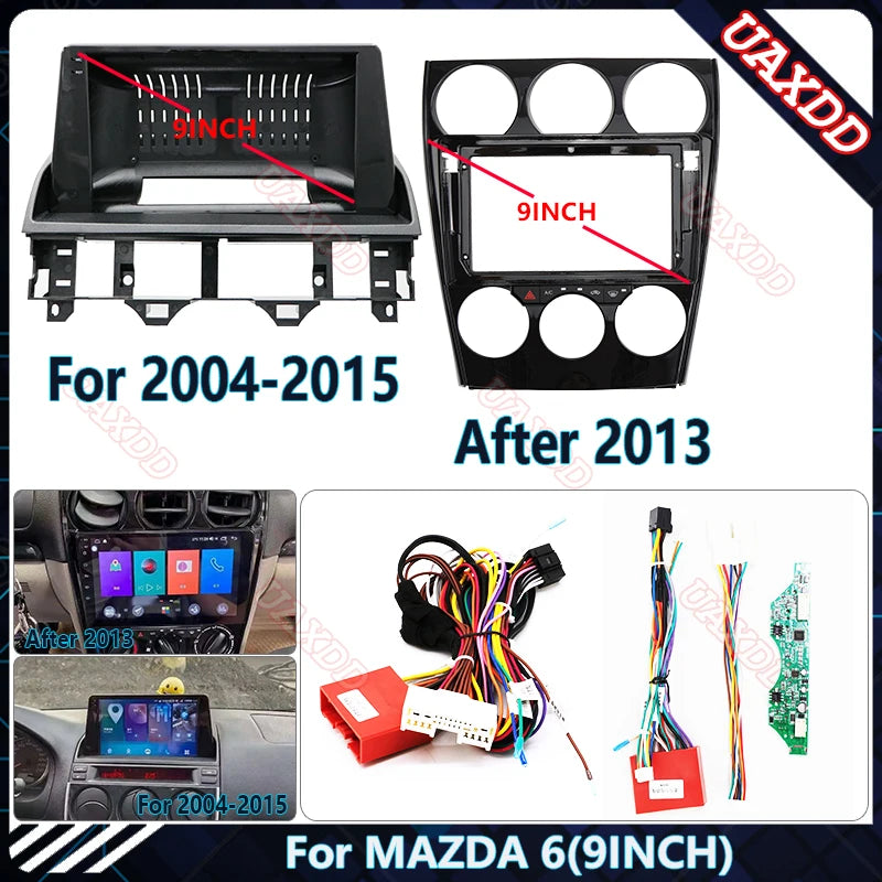 For 2004-2015 MAZDA 6 9INCH Car Radio Android Stereo Audio Screen Multimedia Video Player