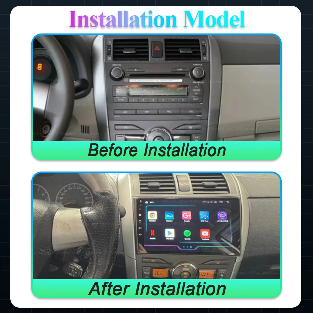Android15 Car Stereo Radio For Toyota Corolla E140/150 2007 2008 2009 2010 2011 2012 2013  | AUTOKITSHOP