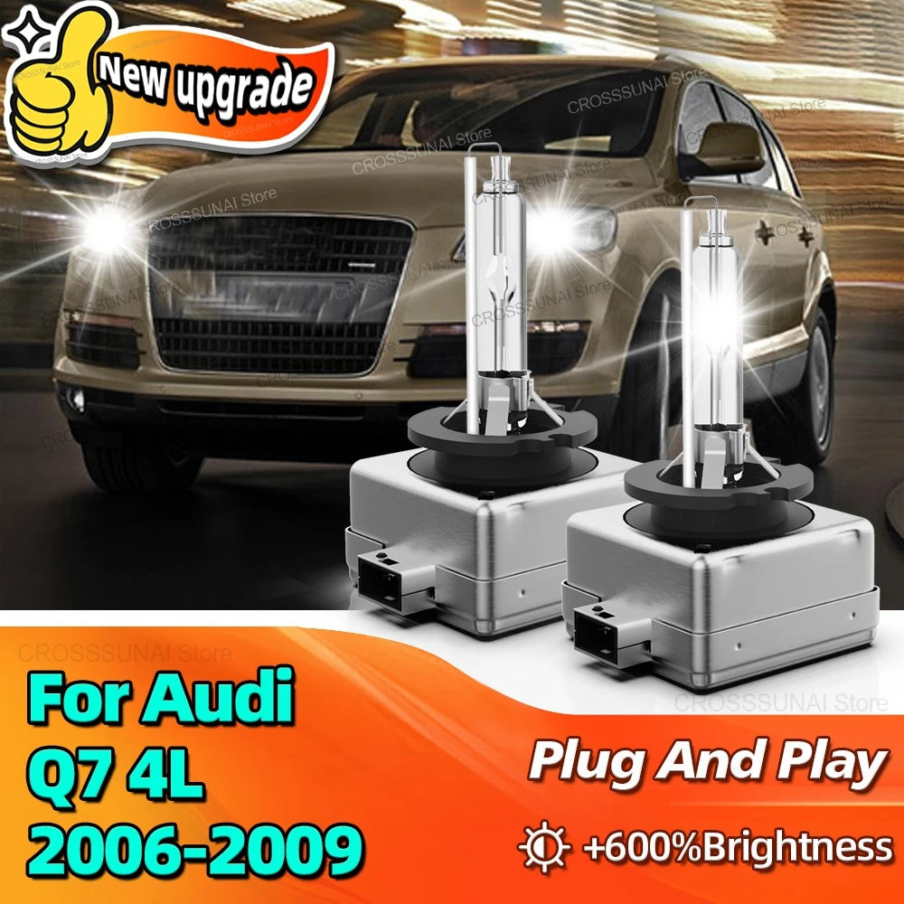 Xenon HID Headlight D1S Replacement Auto Bulbs 6000K 10000LM Bright Car Lamp For Audi Q7 4