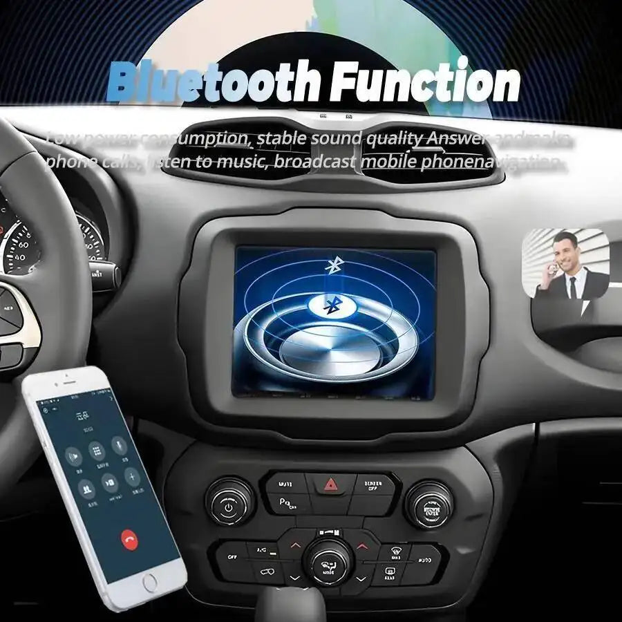 For JEEP RENEGADE Wireless Carplay Video Player Bluetooth GPS Navigation DSP Android 15 Ca | AUTOKITSHOP