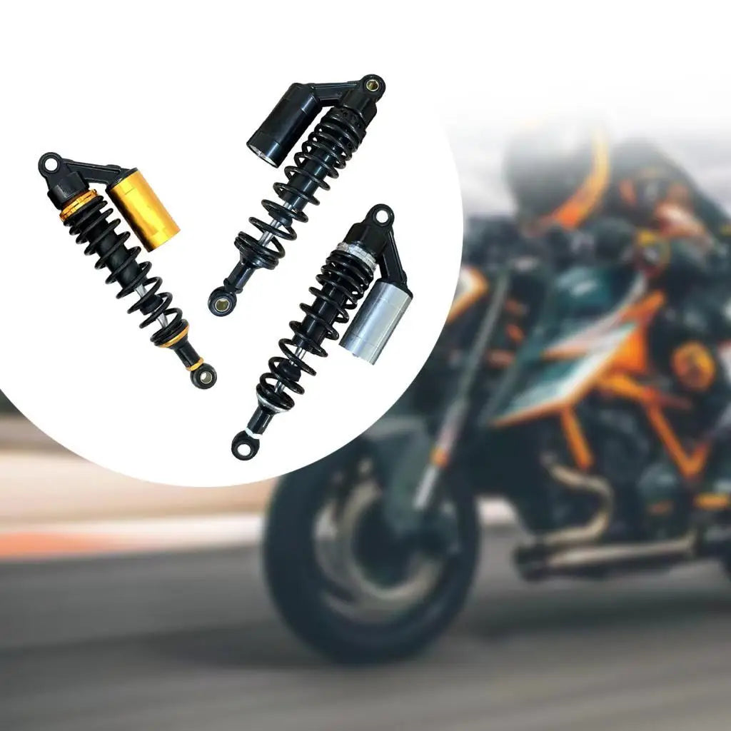 Professional Motorcycle Shock Absorber 345mm Aluminum Spring Suspension Damper Compatible Access - Automotive LED Light
