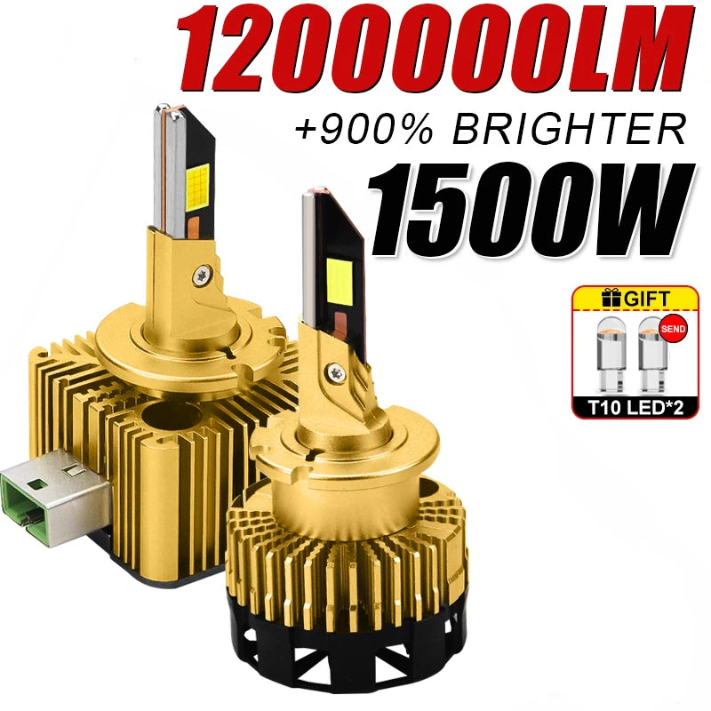 D3S LED D1S D2S D4S D8S Led Car Headlights Canbus HID D1R D2R D3R D4R D8R Bulb Plug&Play C