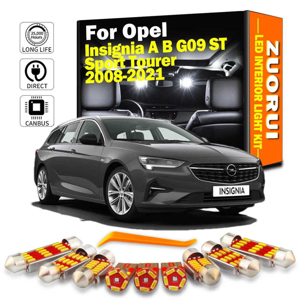 LED Interior Light Kit for Opel Insignia A B G09 ST Sport Tourer - Canbus Error-Free Bulbs | AUTOKITSHOP