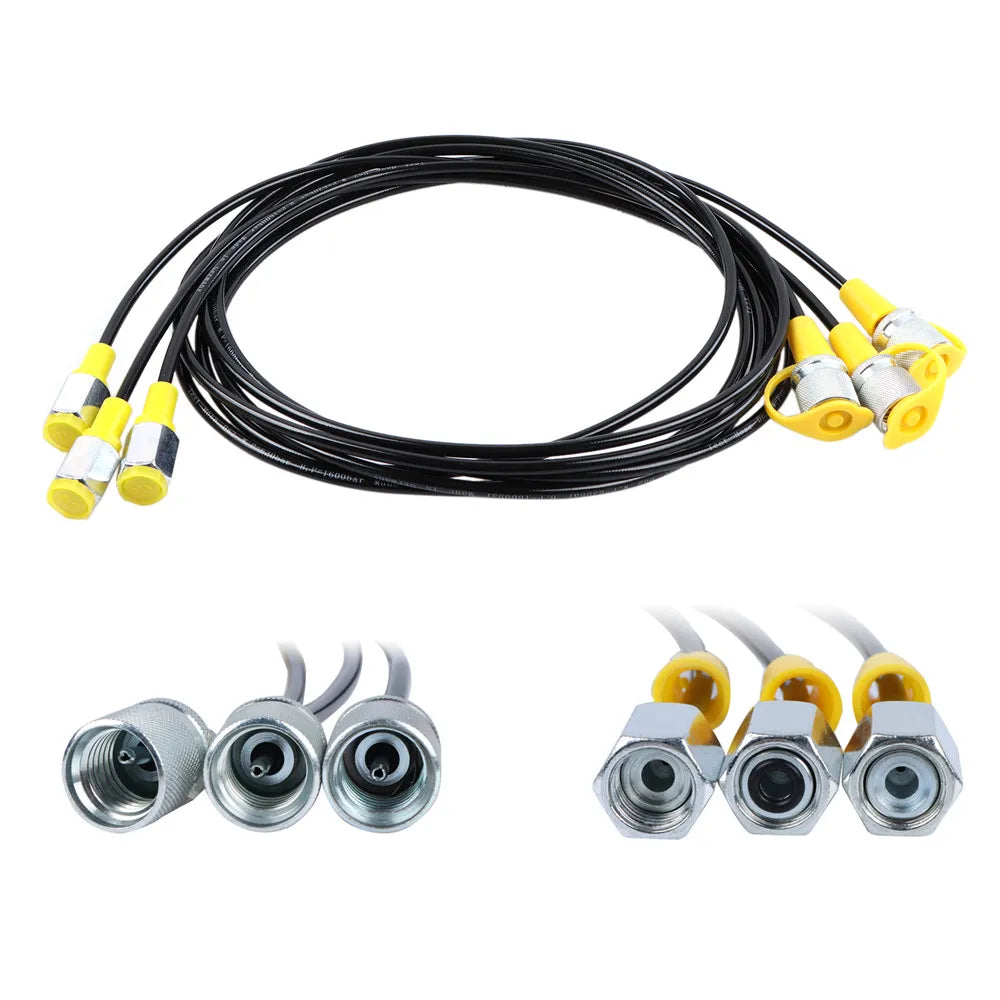 1set Hydraulic Test Gauge Kit for Excavators Pressure Gauges Kit Upgraded Version 25Mpa/40