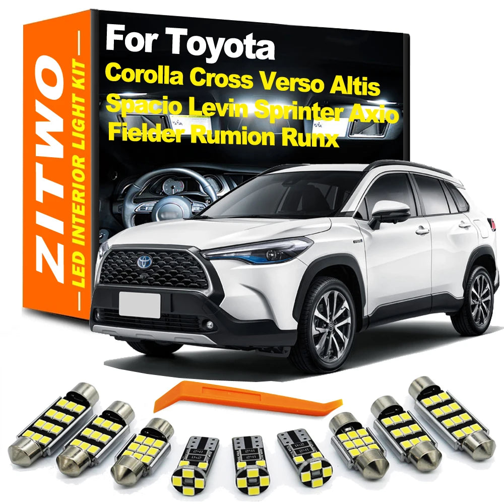 ZITWO LED Interior Reading Light Kit For Toyota Corolla Verso Cross Fielder Altis Axio Rumion Runx Spacio Levin Sprinter Allex
