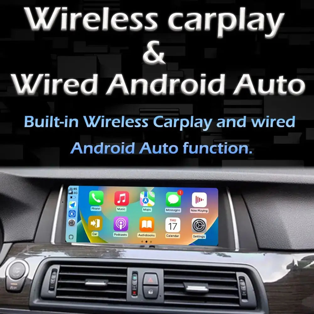 Android 15 For BMW 5 Series F10 F11 2011 - 2017 CIC NBT System Car Stereo Carplay WIFI SIM | AUTOKITSHOP