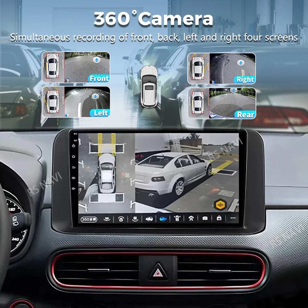 Qualcomm Android 16 Carplay Auto Car Radio For Hyundai Encino Kona 2018 2019-2022 Multimed