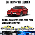 15-Piece LED Interior Light Kit for Alfa Romeo 159 2005- 2010 - Canbus Dome Map Door Trunk Bulbs | AUTOKITSHOP