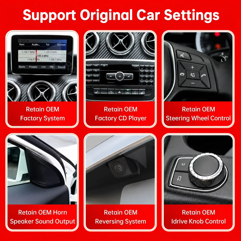 Wireless CarPlay Android Auto 12.3 Touch screen Multimedia Radio for Mercedes-Benz A W176  | AUTOKITSHOP