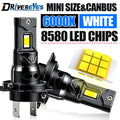 H7 LED Headlight 1:1 Mini Size H4 Car Headlight With Fan H1 H11 H8 H9 9005 9006 HB3 HB4 Wi
