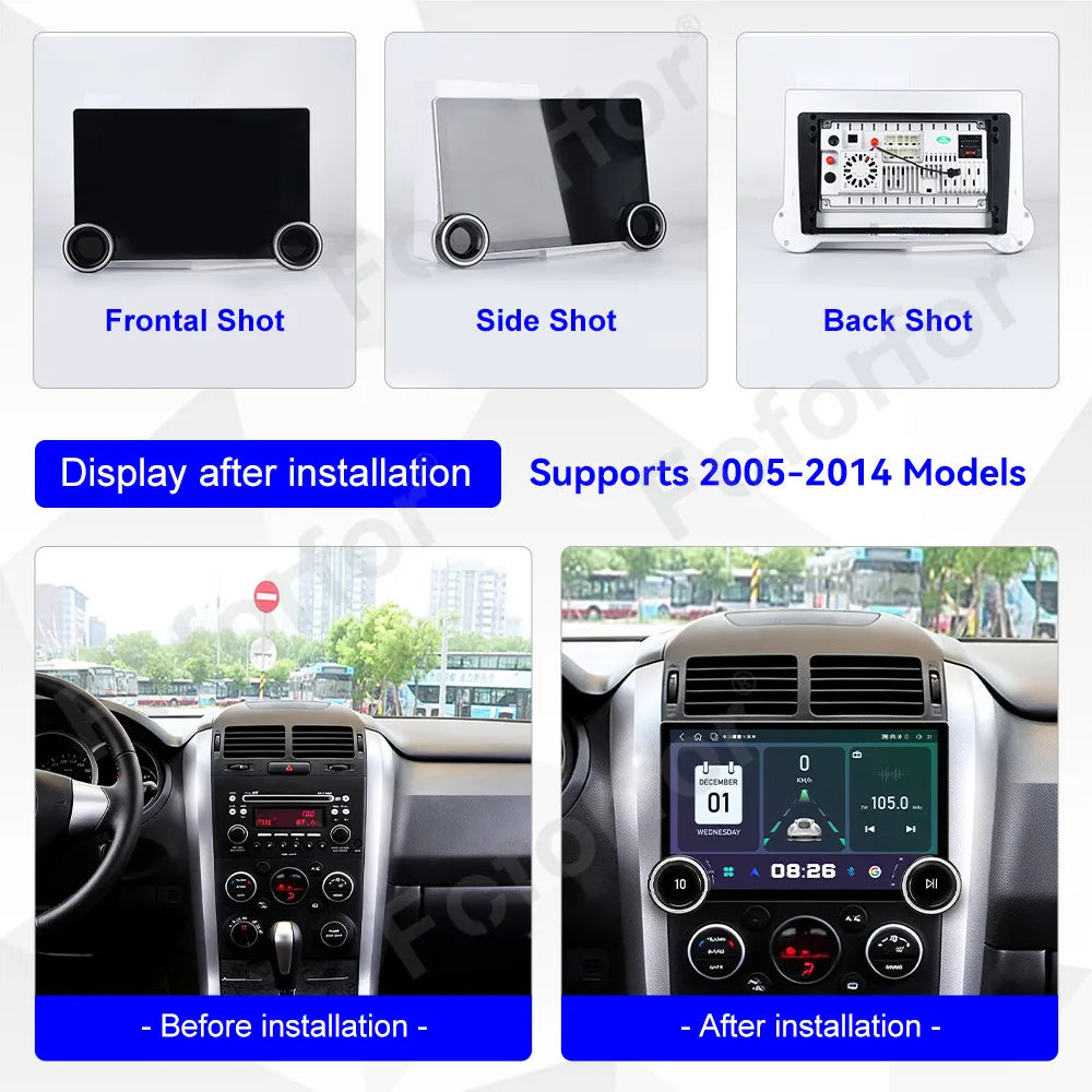 Ultra Large Full HD Touch Display 11.5 Inch Android 15 Upgraded Car GPS Media Stereo Head
