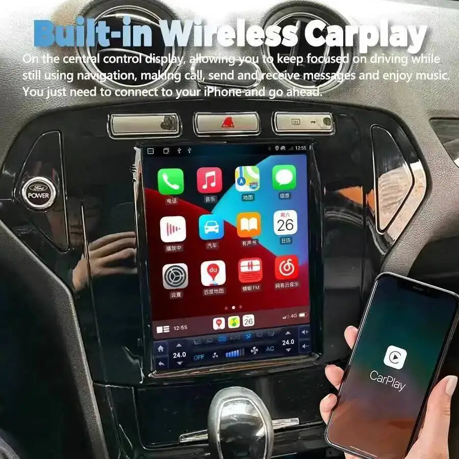 Carplay Navigation 4G WiFi Car Radio 2din 9.7" For Ford Mondeo 2007-2010 Stereo Navigation