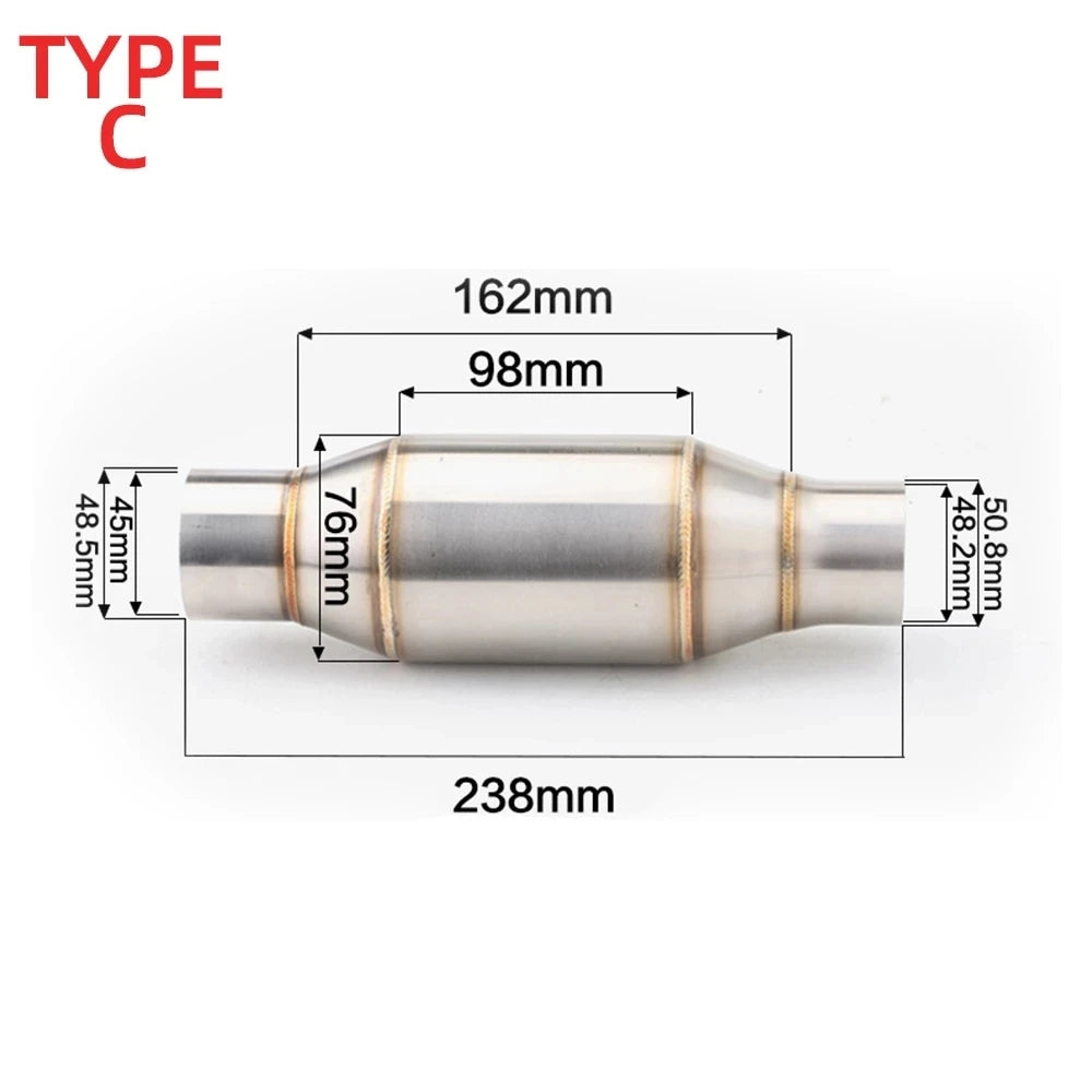 Motorcycle resonator exhaust pressure catalytic converter - Automotive LED Light