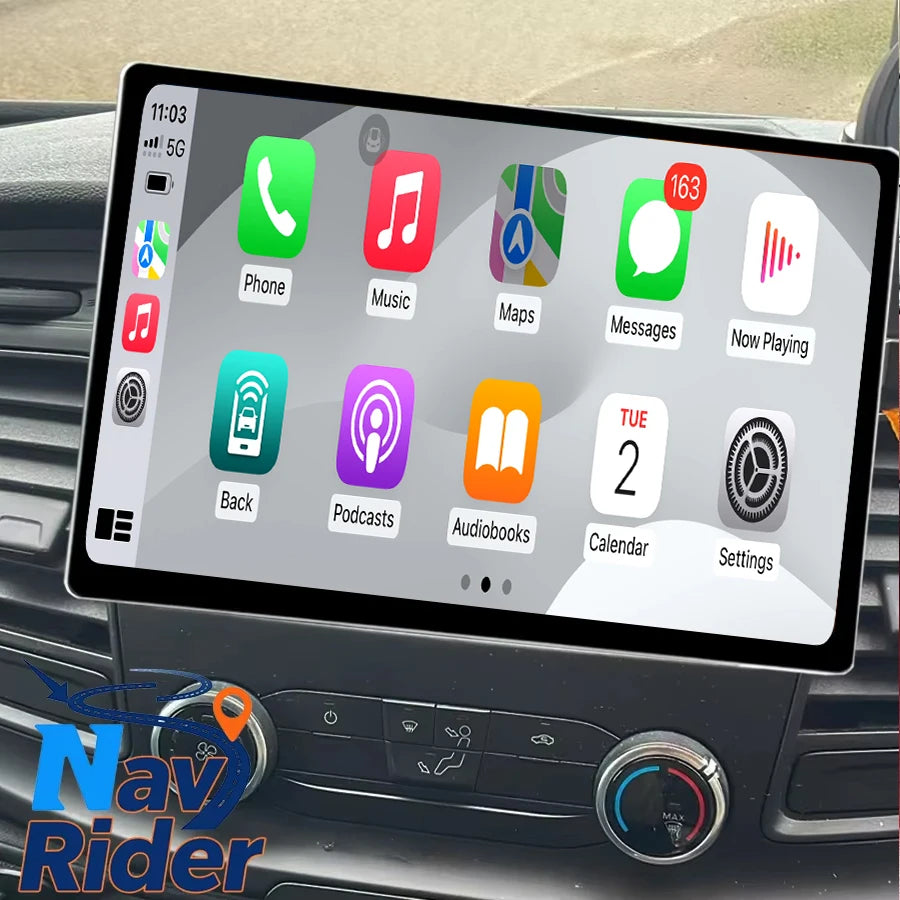 12.5“ Android Multimedia Player For Ford Transit CustomTourneo Fiesta Ecosport 2017-2023 G