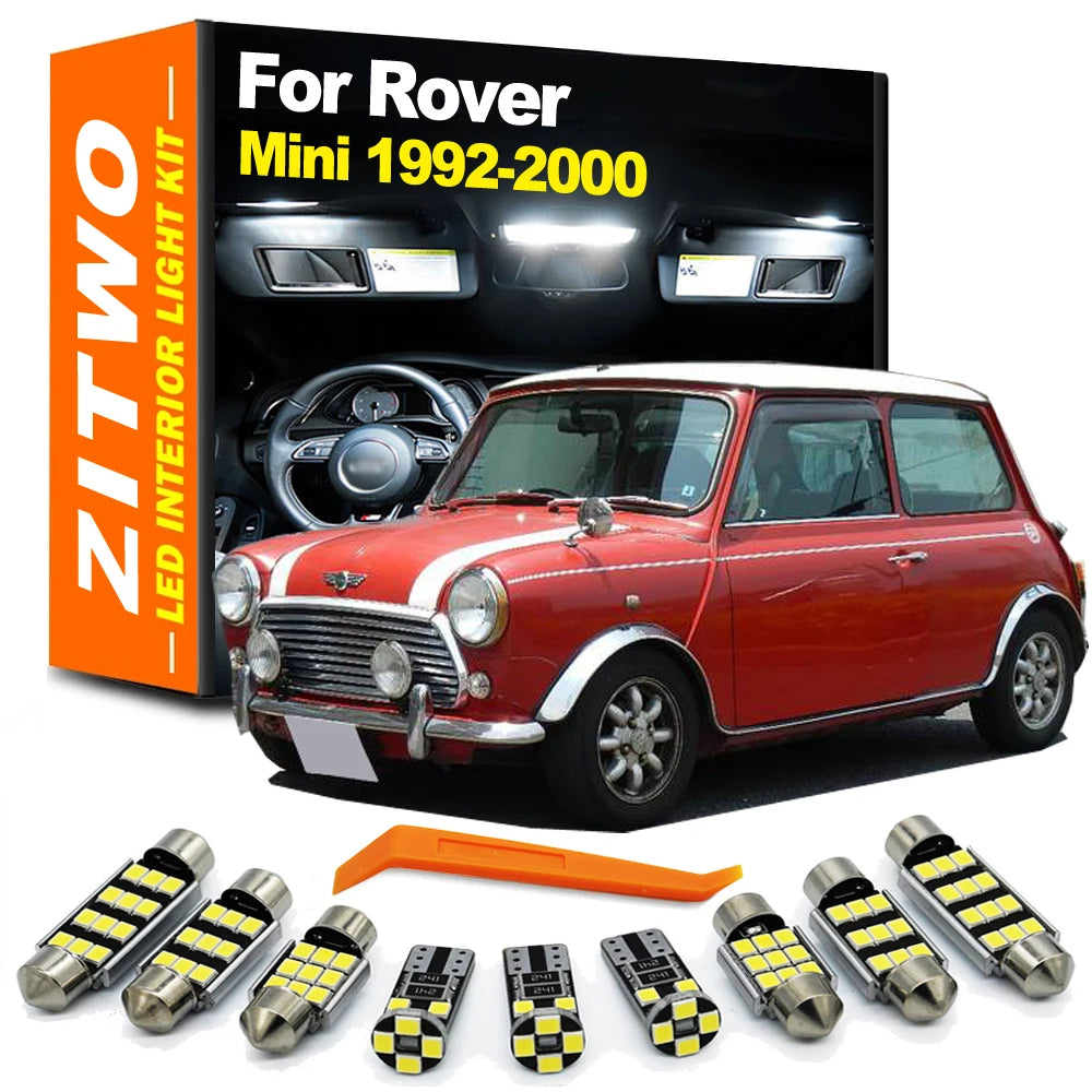 ZITWO 7Pcs Car LED Interior Light Kit For Rover Mini Cooper 1992 1993 1994 1995 1996 1997 1998 1999 2000 LED Bulb Accessories