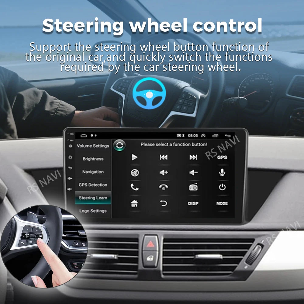 Android 16 For BMW X1 E84 2009 - 2012 2K QLED Android Car Radio Multimedia Video Player GP