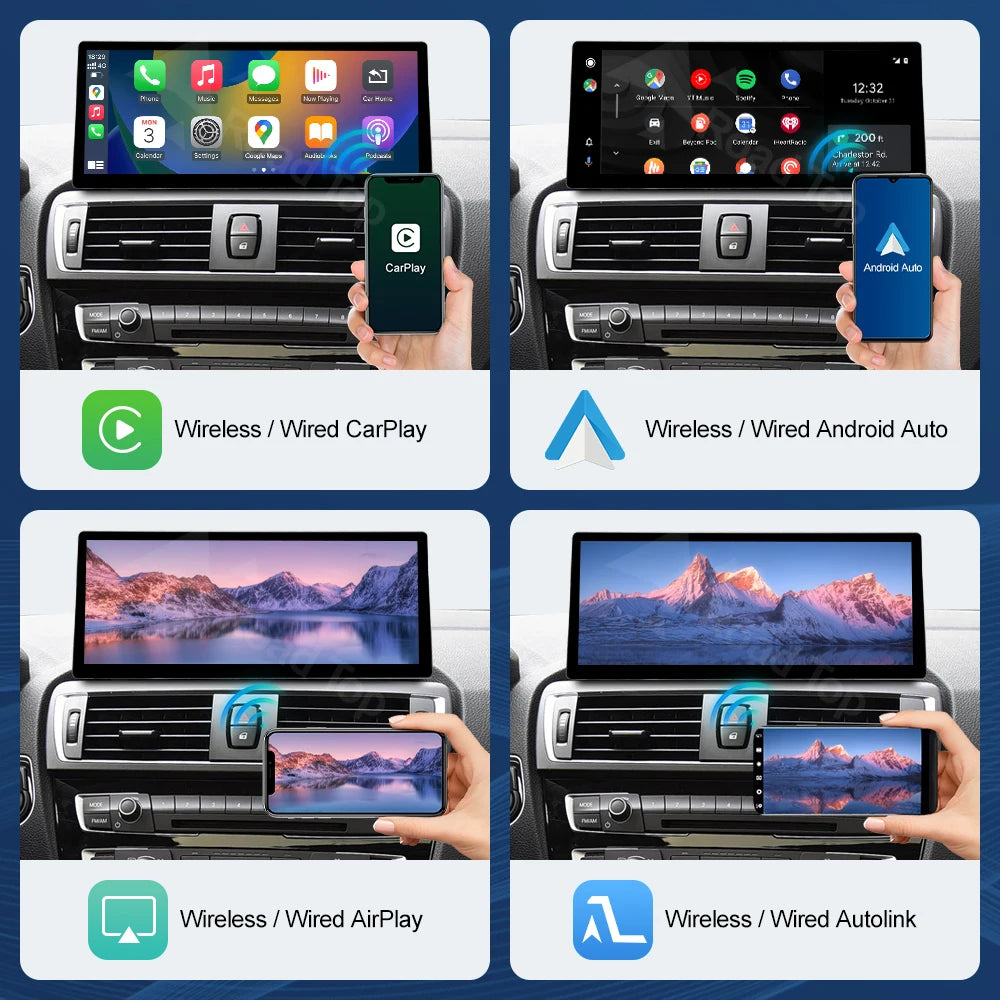 CN 12.3 Touch Smart Screen For BMW NBT EVO F20/F21 Wireless CarPlay Android Auto Multimedi | AUTOKITSHOP