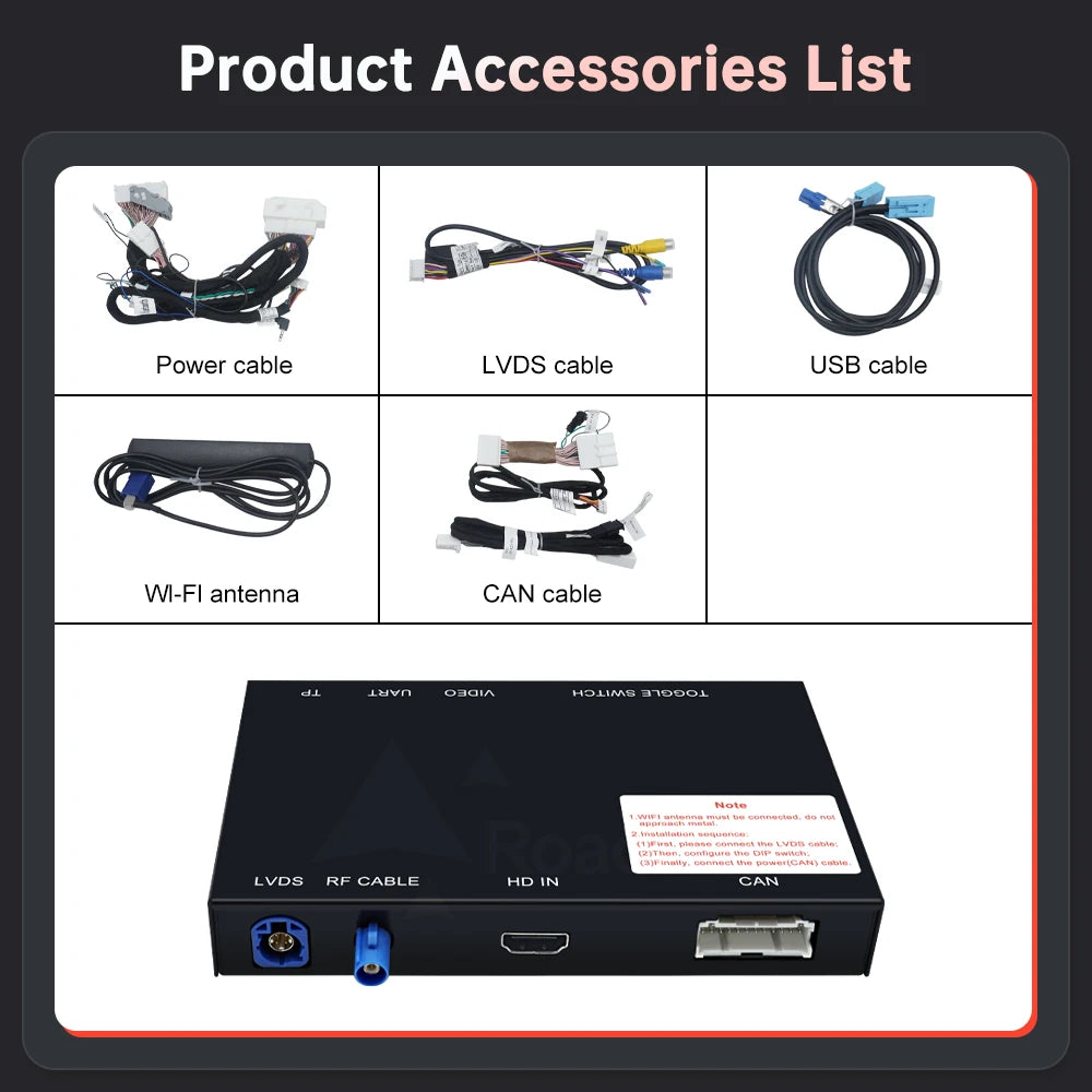 Wireless CarPlay Android Auto Decoder For Lexus NX RX IS ES GS RC CT LS LX LC UX GX 2014-2 | AUTOKITSHOP