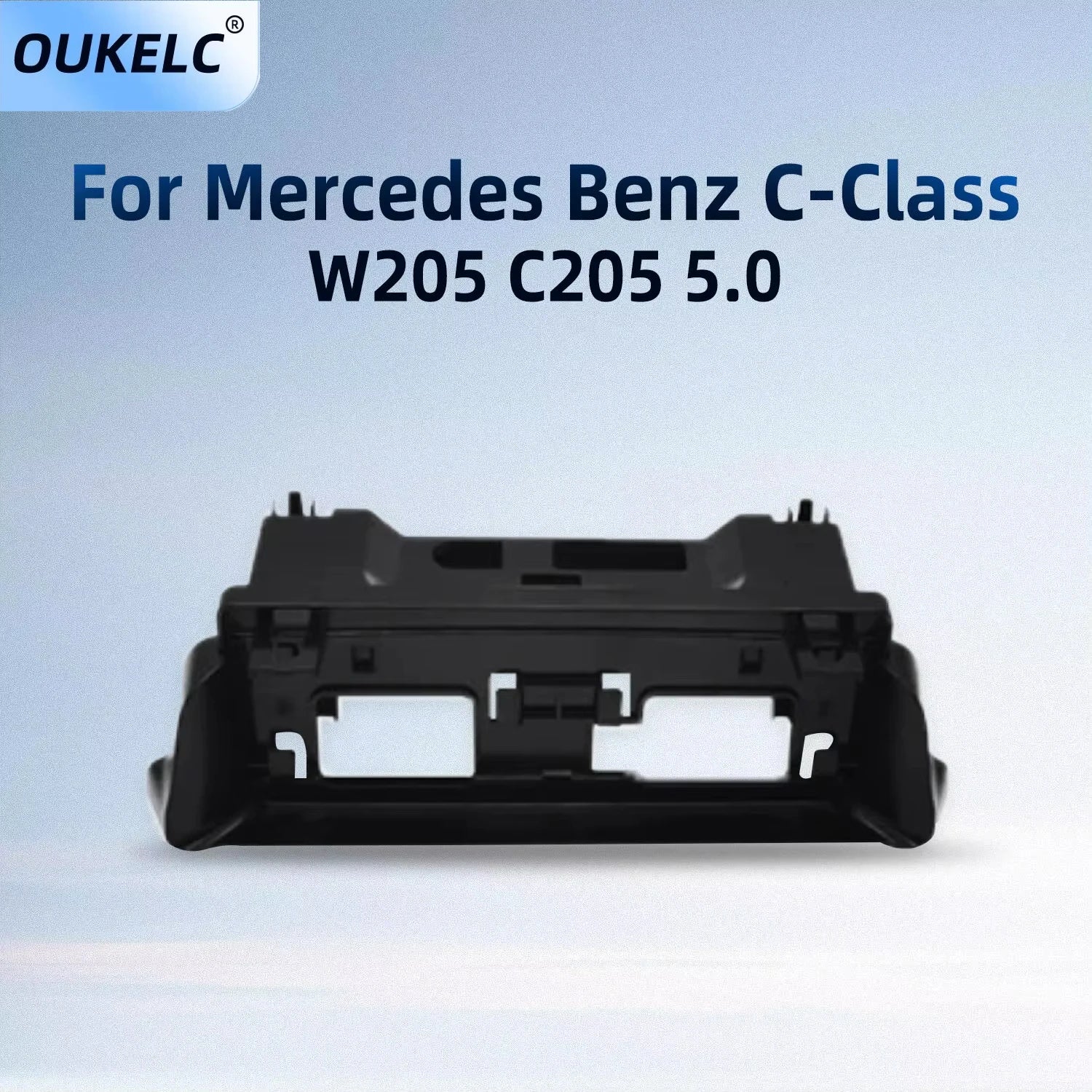 For Mercedes BENZ C-Class W205 C205 5.0 Base Car Radio Fascia Stereo Panel Audio Refit Ins