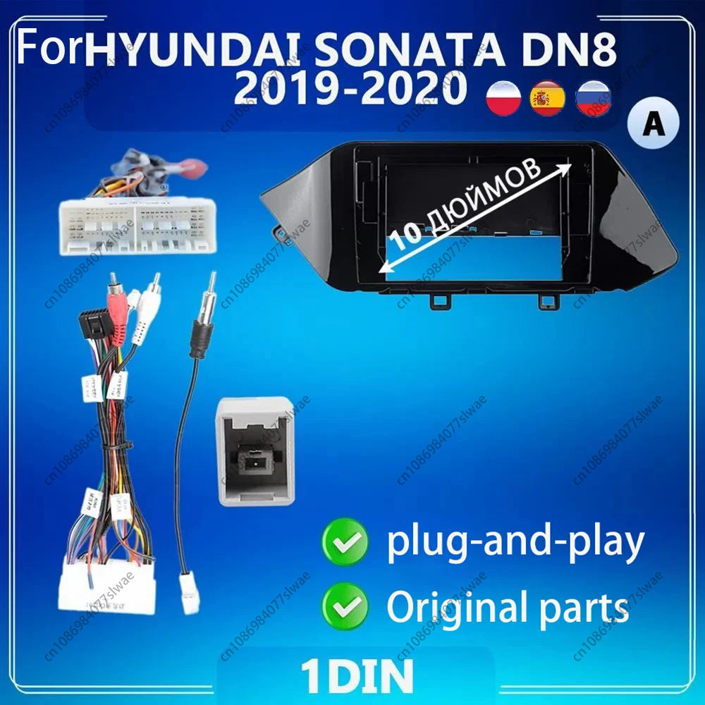 10 inch For HYUNDAI SONATA DN8 2019-2020 Car Radio Fascias Android MP5 Stereo Player 2Din