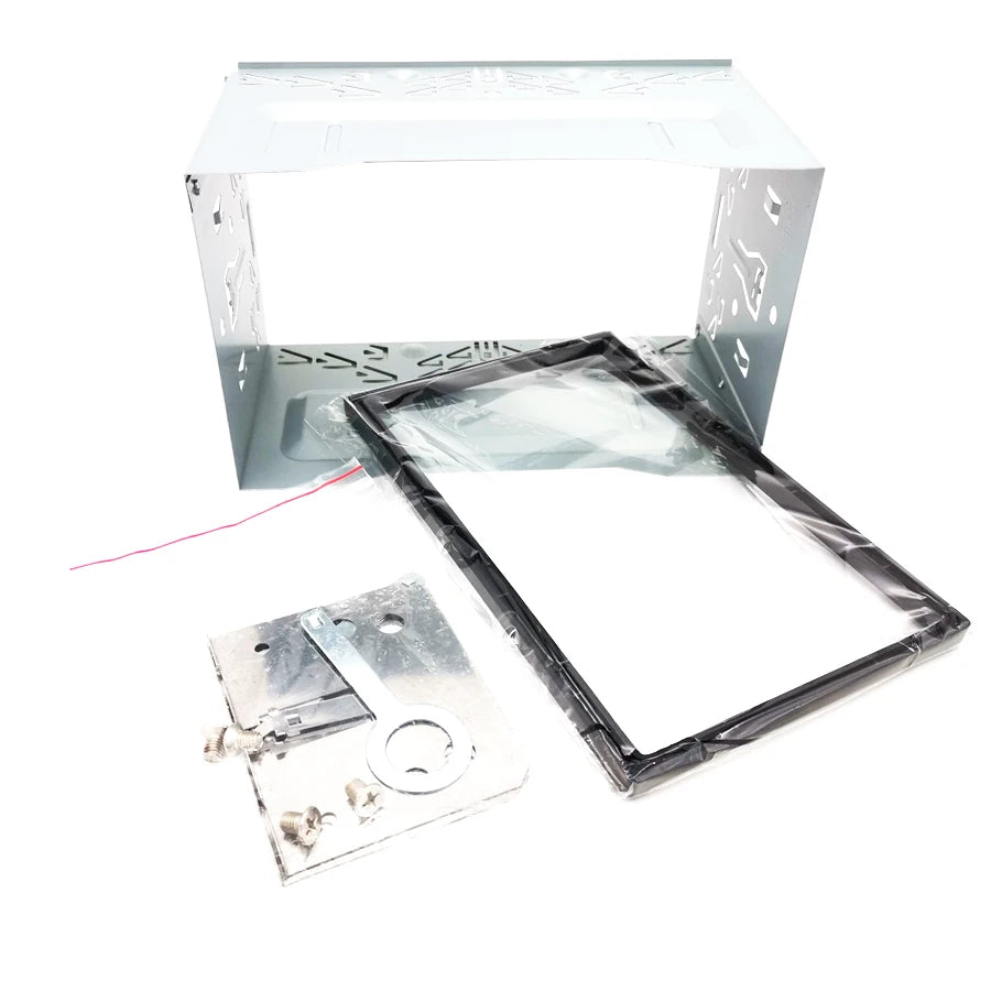 Universal 2DIN Metal Fascia Mounting Dash Kit for Car Radio DVD Stereo Installation Frame