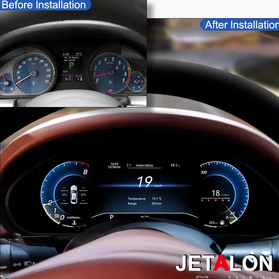 S New 12.3" Car LCD Instrument Digital Cluster For Maserati GranTurismo GT/GC 2007-2015 Vi | AUTOKITSHOP