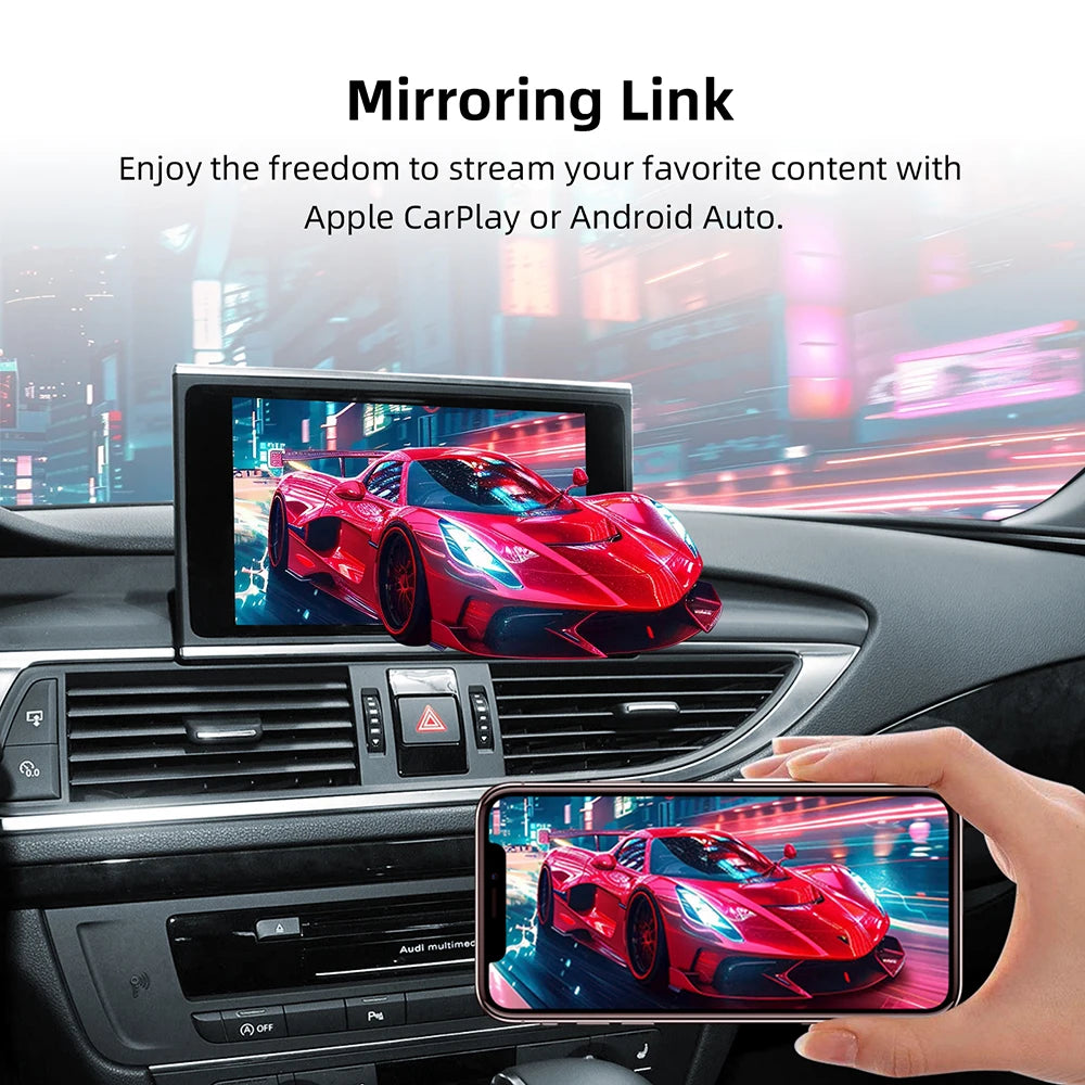 OEM Screen Upgrade Decoder Box for Audi A6/A7 2010-2015, 6.5"/7" Screen, MMI 3G with CarPl