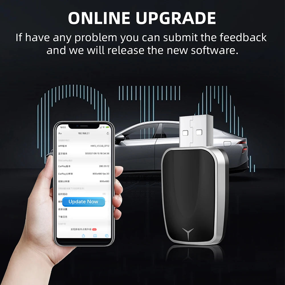 Wireless Carplay Adapter Android Auto 2in 1 Smart Dongle 2026 5G WIFI For iphone Android P | AUTOKITSHOP