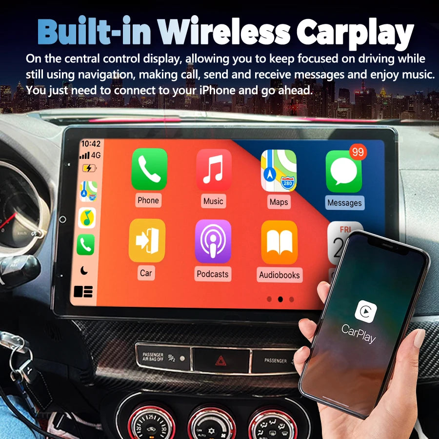 Android 14 13.3Inch 2K Screen For Mitsubishi Lancer 2007 2017 256GB Car Multimedia Video P | AUTOKITSHOP