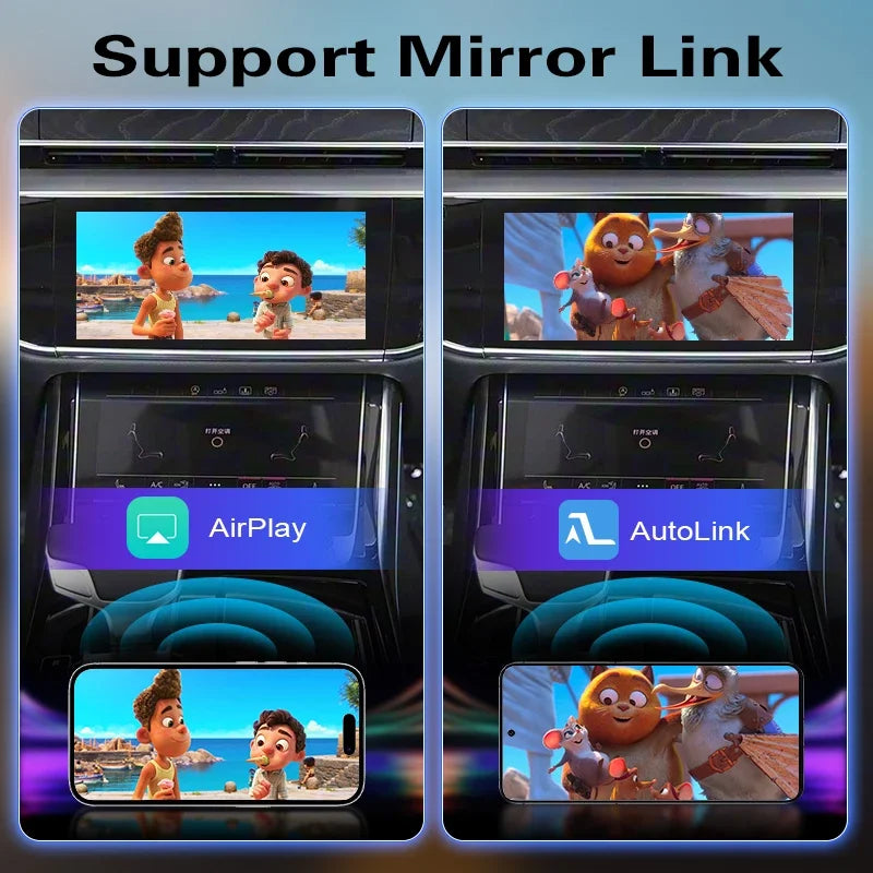 Newest Wireless CarPlay Box For Audi A8 Q8 MIB3 2018-2025 8.8 10.1 Android Auto Mirror Nav