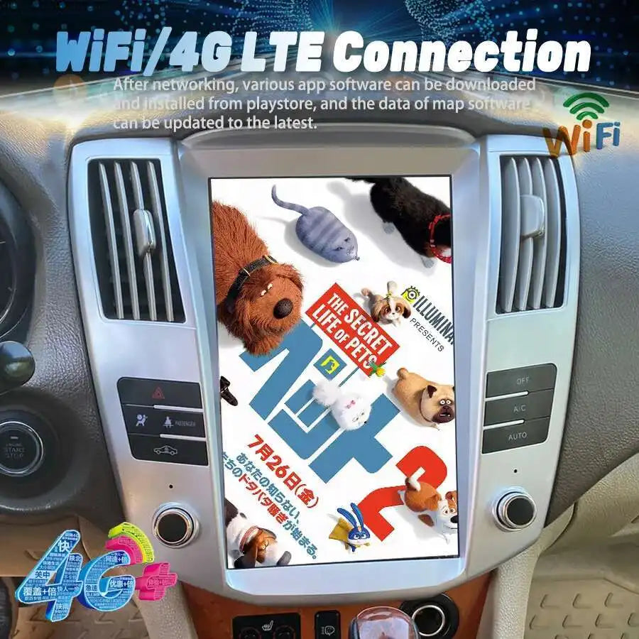 Android 14 Car GPS For Lexus RX300 RX330 RX350 RX400h Toyota Harrier Radio Screen Video Pl | AUTOKITSHOP