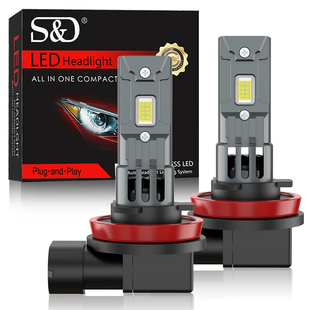 30000LM H8 H11 LED Bulb H16JP 9005 HB3 9006 HB4 Headlight Fog Light Canbus Mini 260W CSP f