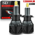 120000LM H7 Led Car Headlight Bulbs 220W 4 sides 3D Canbus H1 H8 H11 HB4 HB3 9005 9006 CSP
