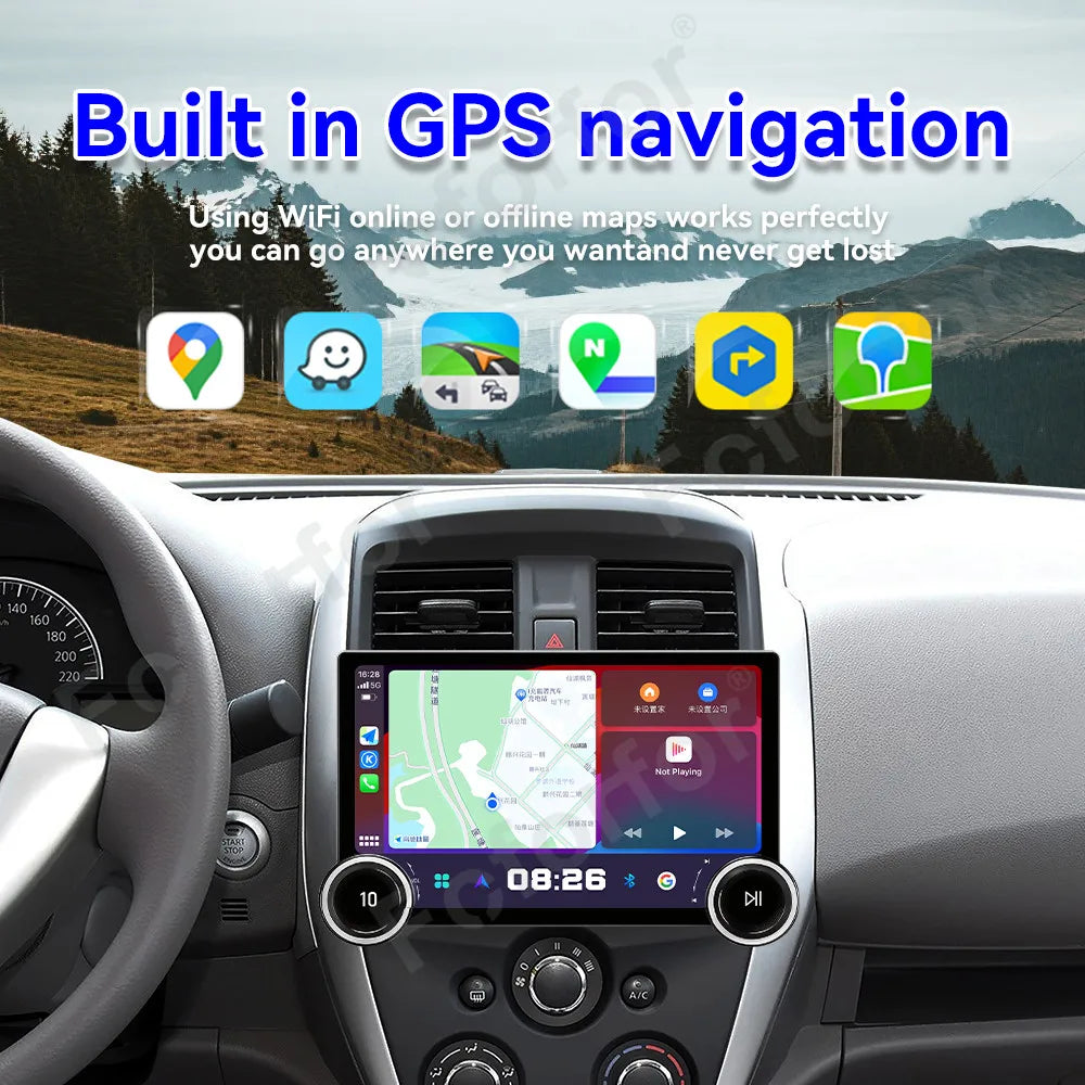 Modern Sleek Ultra Clear HD Touch 11.5 Inch Android 15 GPS Stereo Head Unit With Wireless