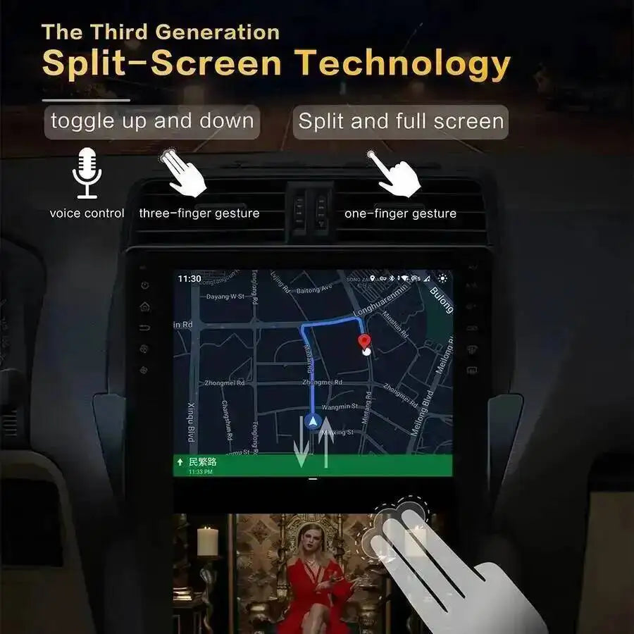 Android Auto Head Unit GPS Navi car radio For Toyota Tundra 2014-2020 Car Multimedia Playe | AUTOKITSHOP