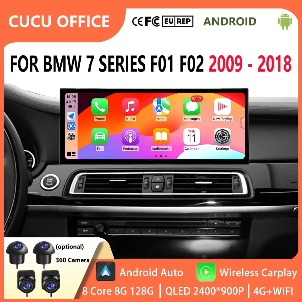 Android 15 for BMW 7 SERIES F01 F02 2009 2010-2018 CIC NBT System Car Radio Video Multimed | AUTOKITSHOP