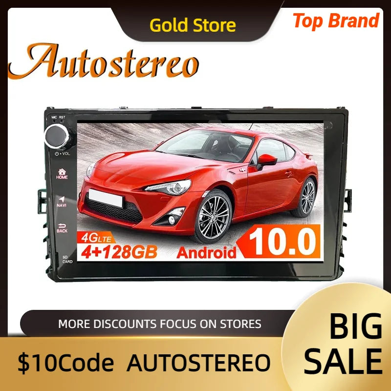 9" AutoStereo 1080P Android13 Carplay For Volkswagen VW T-cross Tcross 2019-2021 Car GPS N